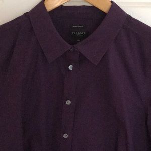 Talbots NWOT dress shirt, purple 12P